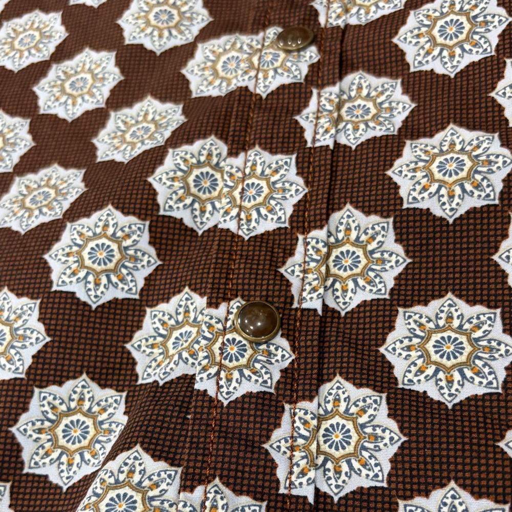 CODY JAMES Authentic Western Apparel Size XL,Men's Brown Patterned Shirt - Picture 15 of 16